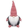 Krasnal 33cm ozdoba świąteczna, skrzat świąteczny, gnom w czerwone paski