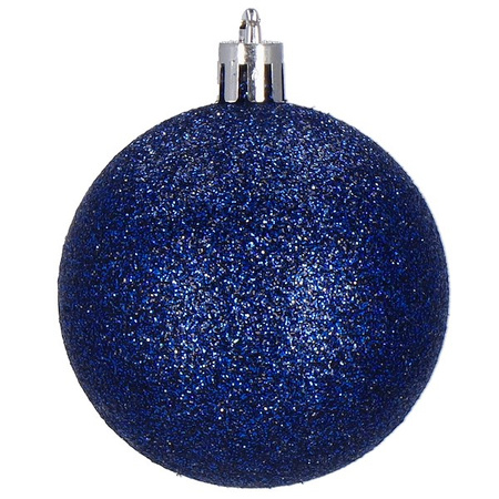 Bombki choinkowe 33 szt. ozdoby świąteczne zestaw z gwiazdą granatowe