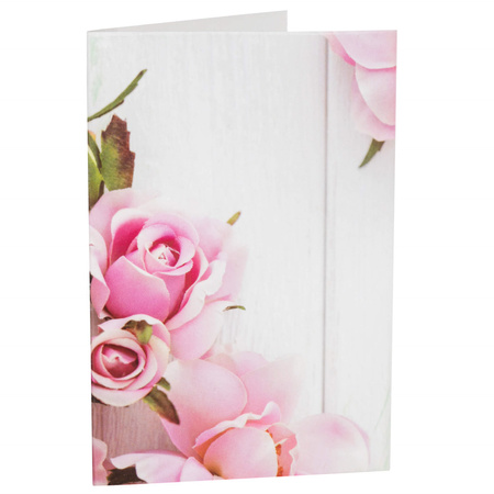 Wieczna róża w szklanym kloszu 22 cm świecąca dekoracja LED sztuczny kwiat różowy