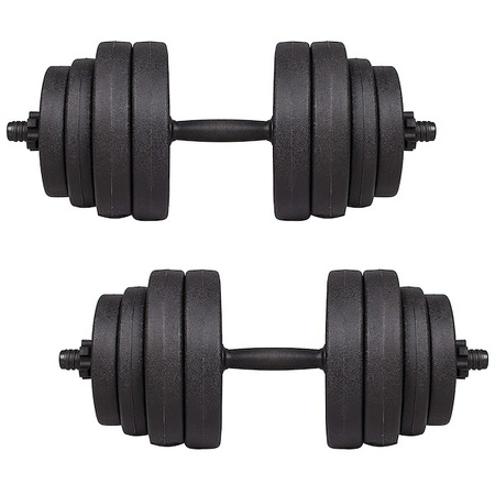 Hantle kompozytowe 30kg 2x15kg gryf zestaw