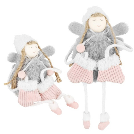 Figurka świąteczna aniołek ozdoba choinkowa lalka