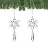 Zawieszki choinkowe kryształki sopelki na choinkę 13 cm 2 szt.