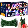 Lampki choinkowe 50 Led na baterie multikolor IP 44 z programatorem