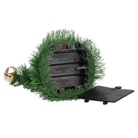 Tańcząca choinka na baterie 16 cm grająca ozdoba obrotowa