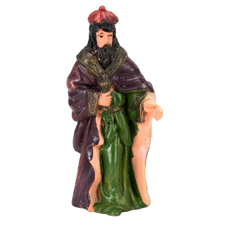 Figurki do szopki bożonarodzeniowej 10 szt. z żywicy zestaw święta