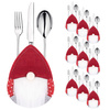 Kieszonka na sztućce 10szt. świąteczne etui, skrzaty czerwone ozdoba świąteczna