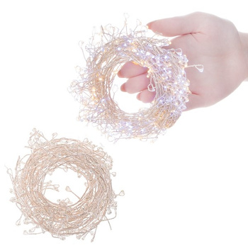 Lampki dekoracyjne 300 LED druciki biały ciepły - biały zimny