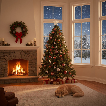 Choinka sztuczna jak żywa 220 cm sosna leśna Royal Trees premium drewniany stojak