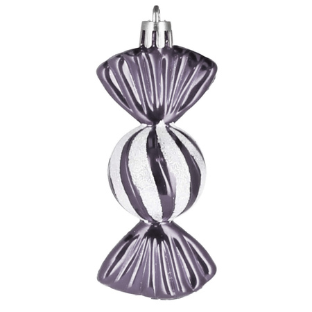 Bombki choinkowe 5 szt. ozdoby świąteczne zestaw cukierki 6 cm kolorowe