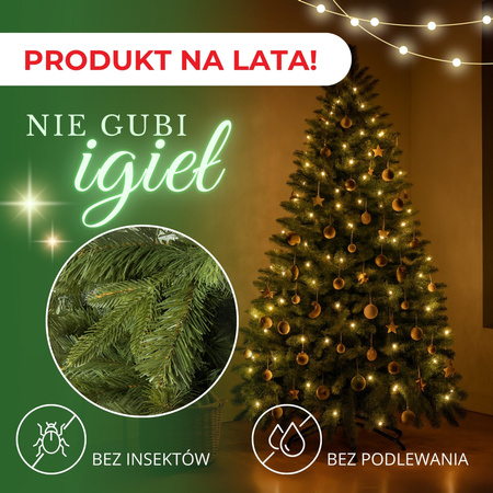 Choinka sztuczna 220 cm jodła kaukaska choinka jak żywa