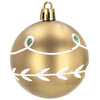 Bombki choinkowe 30 szt. złoty 6 cm zestaw choinkowy