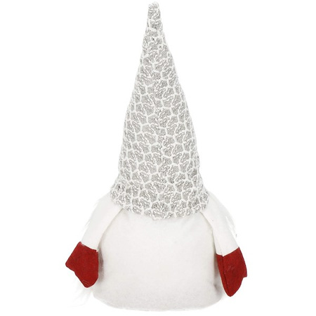 Skrzat 40 cm ozdoba świąteczna, siedzący krasnal świąteczny, gnom