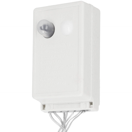 Kurtyna świetlna 200 led girlanda, lampki sople biały ciepły