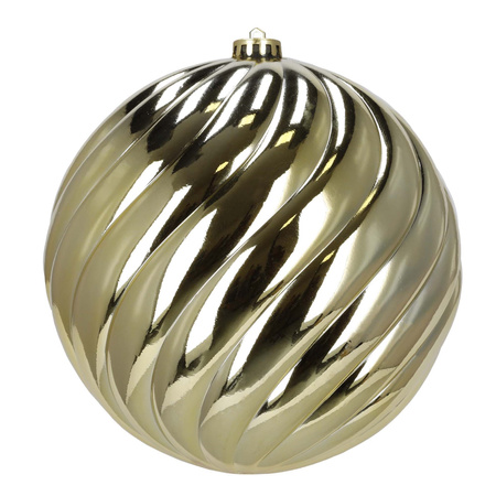 Duże bombki choinkowe 3 szt. ozdoby świąteczne 20,5 cm brokat złote