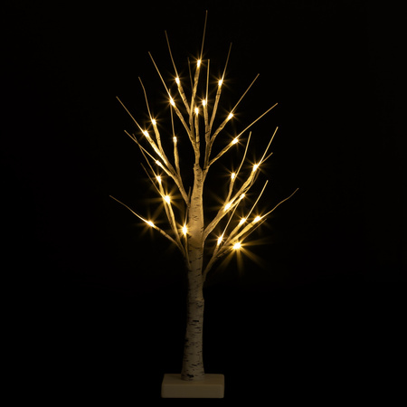 Drzewko świecące brzoza 60 cm 25 Led świąteczna dekoracja ozdoba świetlna