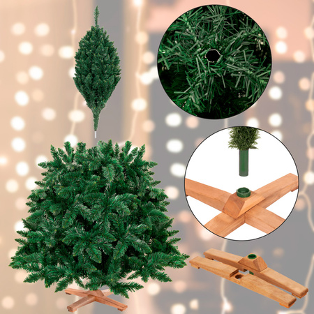Choinka sztuczna jak żywa 180 cm sosna leśna Royal Trees premium z drewnianym stojakiem