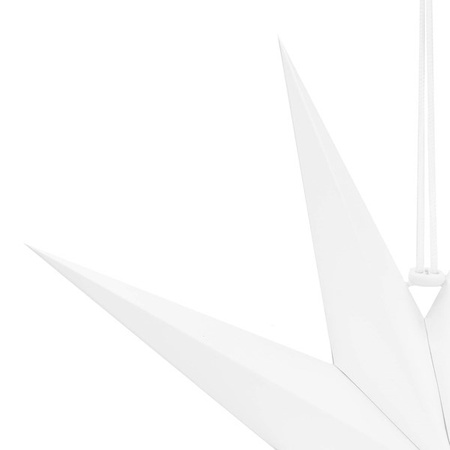 Gwiazda świąteczna papierowa 3d 60 cm zawieszka choinkowa biała