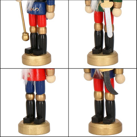 Zawieszka choinkowa 6 szt. dziadek do orzechów 12 cm świąteczna ozdoba multikolor