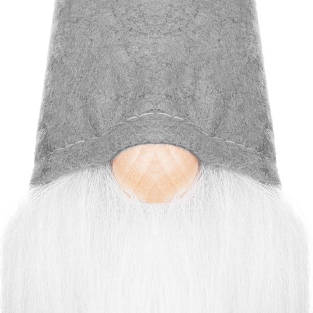 Skrzat 90cm ozdoba świąteczna, krasnal świąteczny, gnom szary