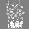 Naklejki świąteczne, dekoracje na okno 62 szt. ozdoby okienne, samoprzylepne, białe