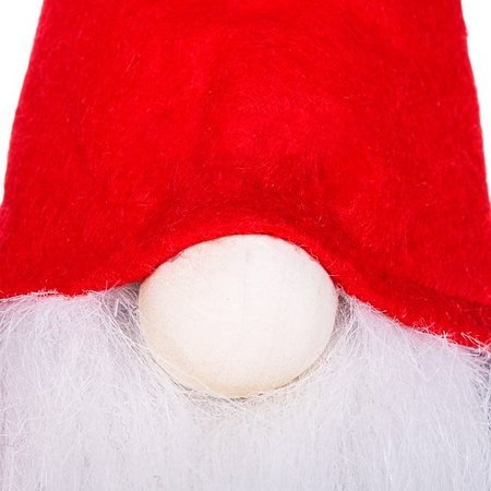 Mikołaj 28cm ozdoba świąteczna, krasnal świąteczny, gnom z prezentem