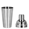 Zestaw barmański 5 elementów do drinków shaker 550 ml stal nierdzewna srebrny