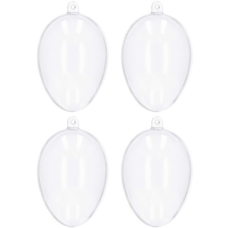 Bombki akrylowe 4 szt. 9 cm jajko faberge ozdoba decoupage