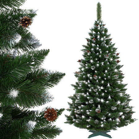 Choinka sztuczna 200 cm sosna diamentowa ośnieżona jak żywa