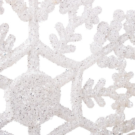 Zawieszki choinkowe biała gwiazdka na choinkę 17 cm