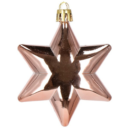 Bombki choinkowe 152 szt. ozdoby świąteczne rose gold