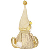 Bałwanek 38 cm dekoracja ozdoba świąteczna, figurka gnom złoty