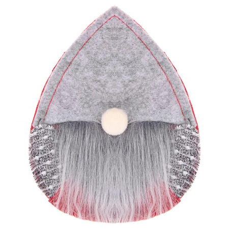 Kieszonka na sztućce 10szt. świąteczne etui, skrzaty szare ozdoba świąteczna