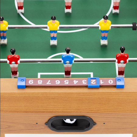 Piłkarzyki, drewniany stół do gry w piłkę nożną 69x35 cm gra dla dzieci