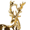Zawieszki choinkowe 2 szt. renifery ozdoba bożonarodzeniowa złota