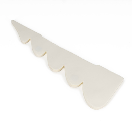 Papierowa choinka ozdoba 18 cm świąteczna dekoracja 3D z magnesem ecru