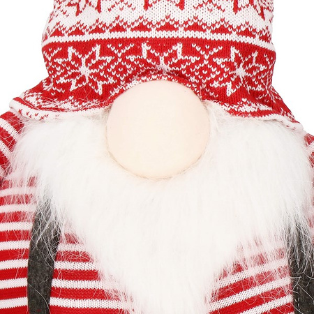 Skrzat 80cm ozdoba świąteczna, krasnal świąteczny, gnom szary