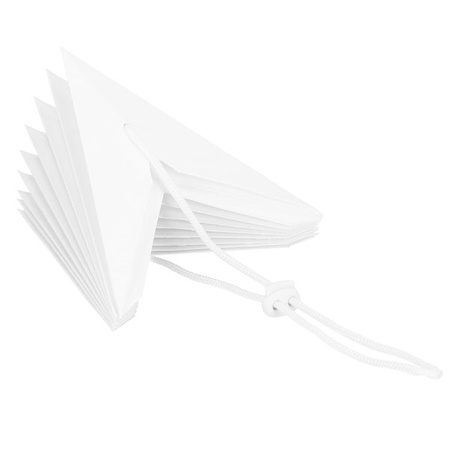 Gwiazda świąteczna papierowa zawieszka choinkowa biała