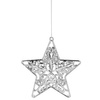 Zawieszki choinkowe 2 szt. gwiazdka ozdoba świąteczna srebrna