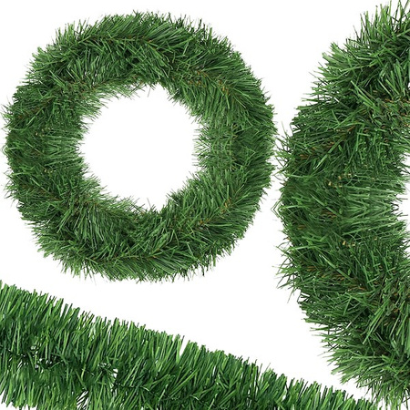 Girlanda świąteczna 800cm łańcuch choinkowy, zielony