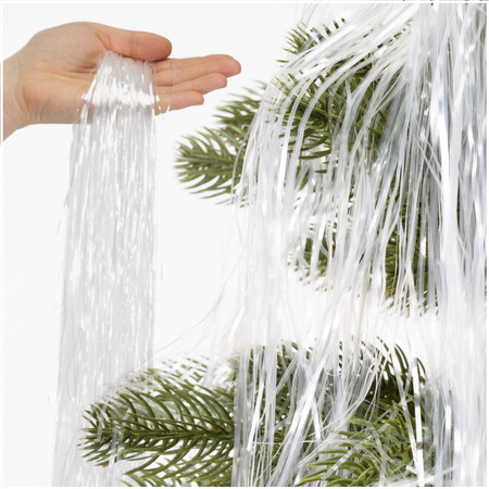 Dekoracja świąteczna Włosy Anielskie 100 cm ozdoba na choinkę, przeźroczyste