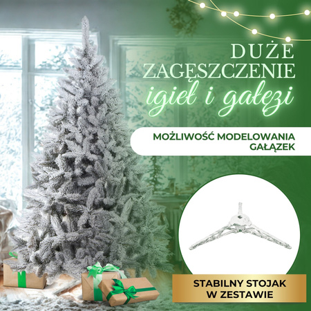 Choinka sztuczna 150 cm świerk ośnieżony drzewko bożonarodzeniowe
