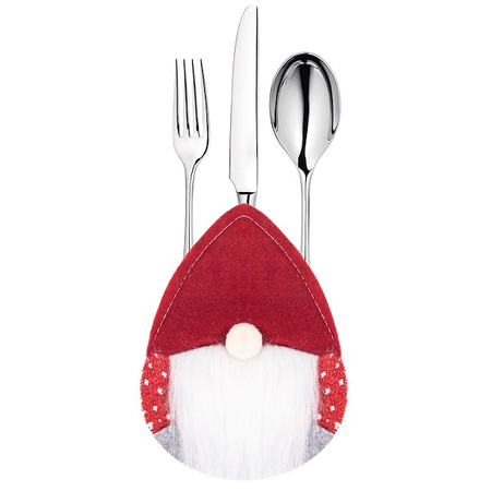 Kieszonka na sztućce 6szt. świąteczne etui, skrzaty ozdoba świąteczna