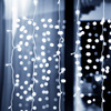 Kurtyna świetlna 300 led girlanda, lampki sople biały zimny
