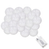 Lampki dekoracyjne cotton balls 30 LED 30 kul białe