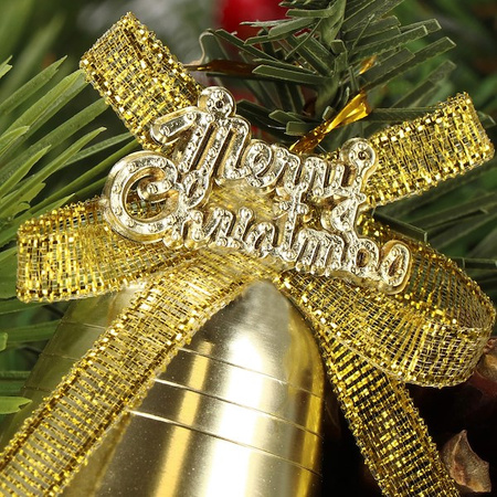 Zawieszka choinkowa 4 szt. ozdoba świąteczna dzwoneczki bombki na choinkę