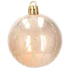Bombki choinkowe 30 szt. ozdoby świąteczne zestaw 6cm rose gold