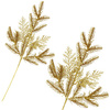 Gałązka świąteczna sztuczna dekoracja do stroika 69 cm złota