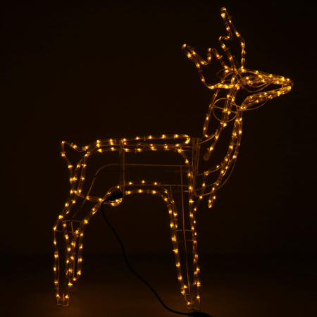 Renifer Led 85 cm świąteczny, świetlna dekoracja do ogrodu biały ciepły