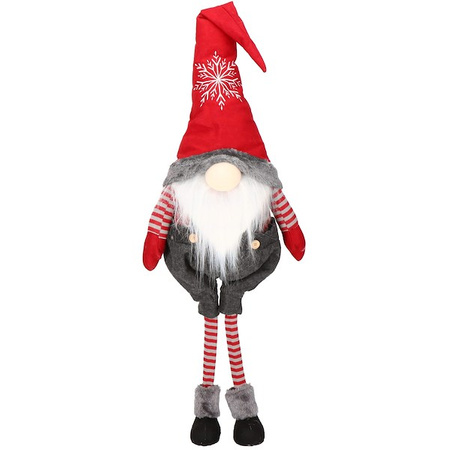 Skrzat 110 cm ozdoba świąteczna, mikołaj świąteczny, gnom ze śnieżynką