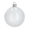Bombki choinkowe 40 szt. komplet dekoracje świąteczne zawieszki nietłukące, białe